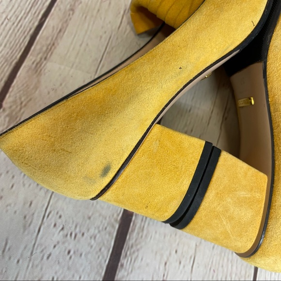 Gucci marmont double G suede fringe pumps - Picture 11 of 16